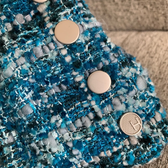 RARE!! Hammitt VIP Satchel in Woven Wander with Brushed Silver & Gold Hardware!! - Picture 3 of 6